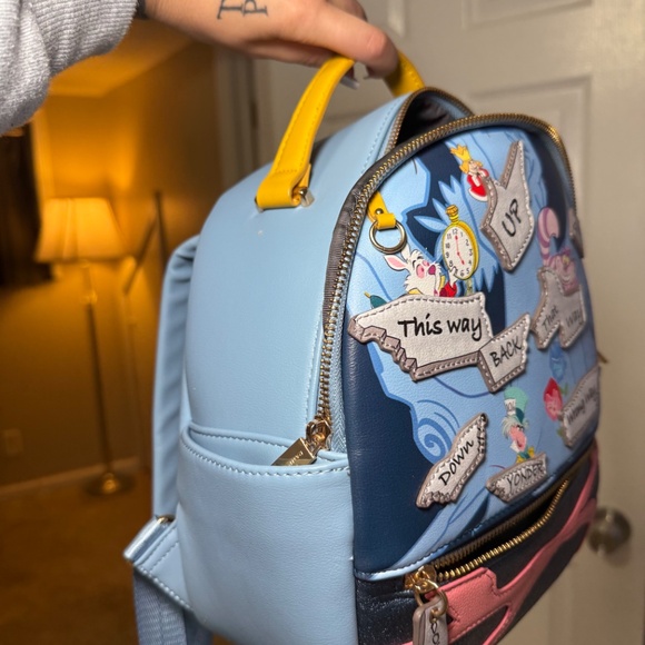 Danielle Nicole Alice in Wonderland mini Backpack - Picture 4 of 5